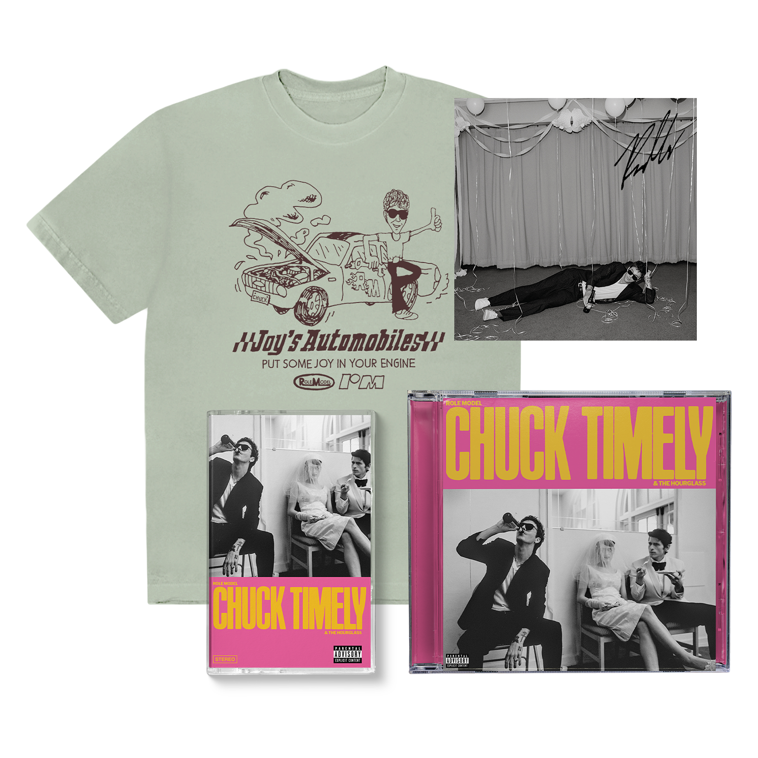 Chuck Timely & The Hourglass T-Shirt, CD & Cassette