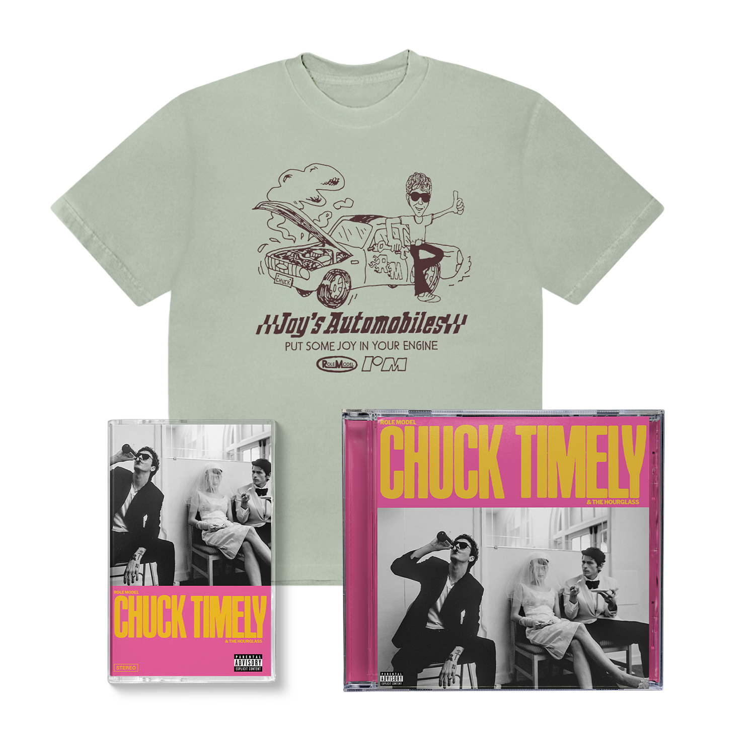 Chuck Timely & The Hourglass T-Shirt, CD & Cassette